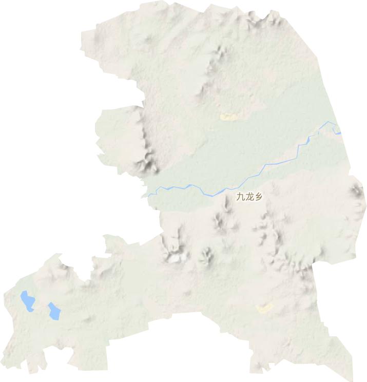 九龙乡地形地图