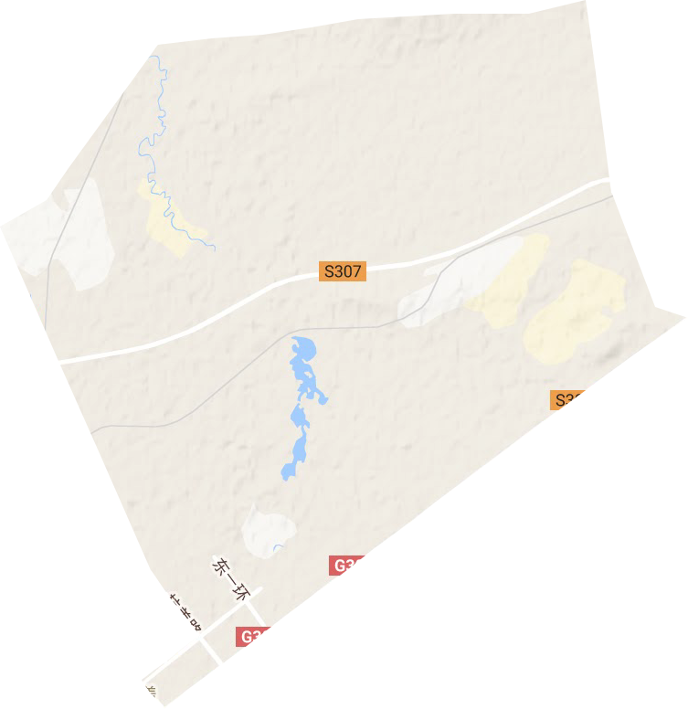 杭盖街道地形地图