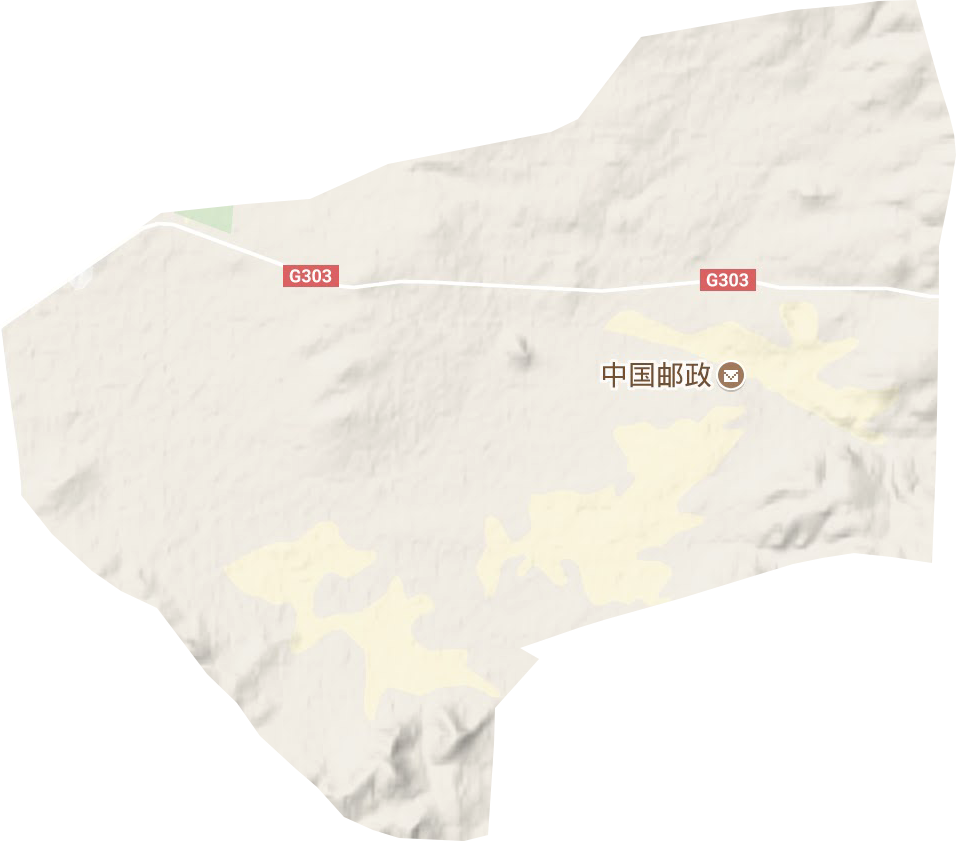 南郊街道地形地图