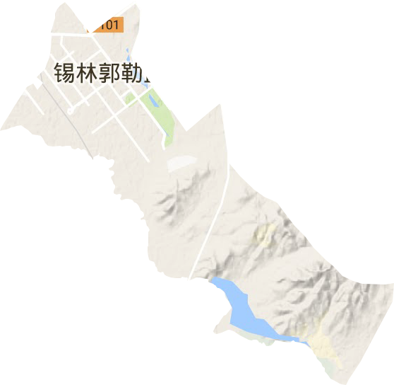 巴彦查干街道地形地图