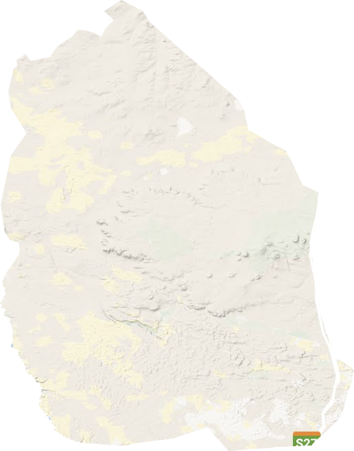 洪格尔高勒镇地形地图
