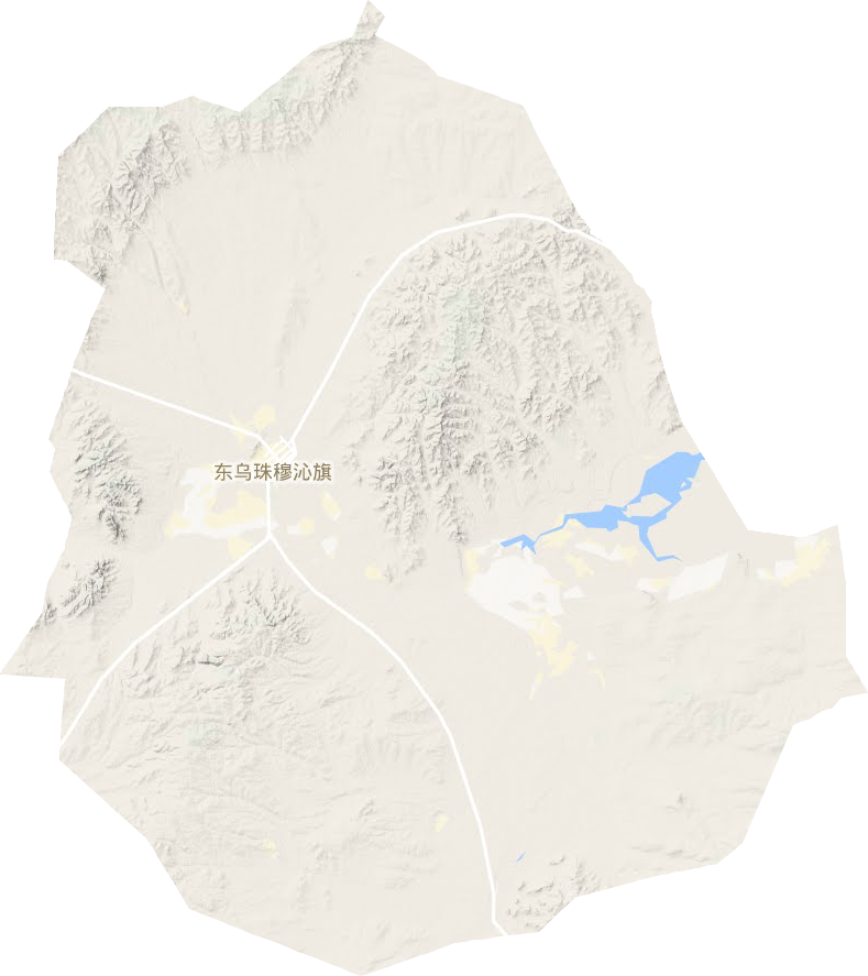 乌里雅斯太镇地形地图