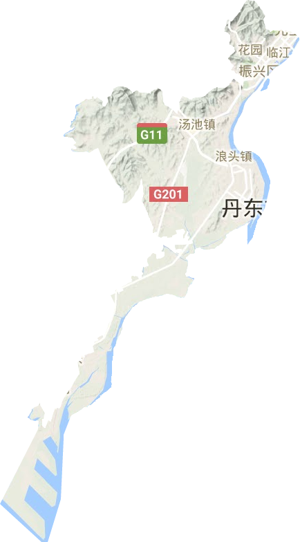 振兴区地形地图