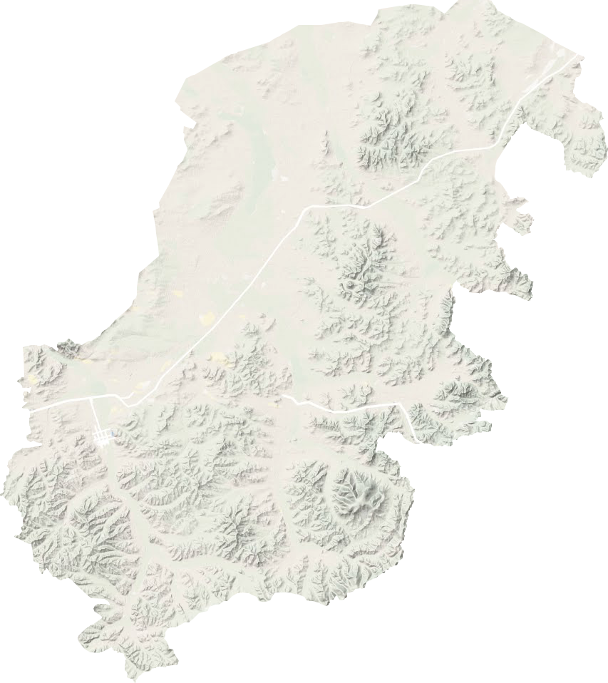 巴彦花镇地形地图
