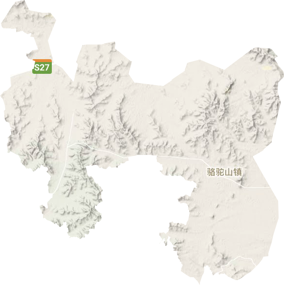 骆驼山镇地形地图
