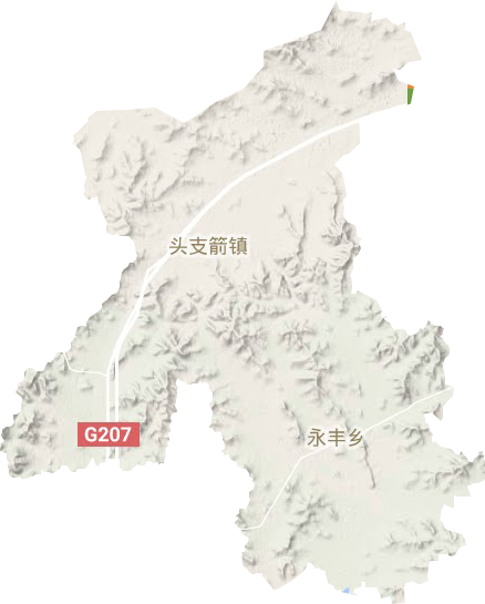 永丰镇地形地图