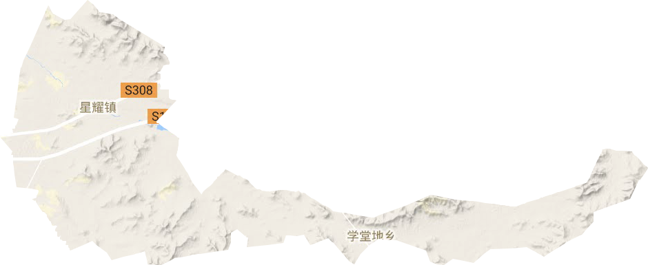 星耀镇地形地图