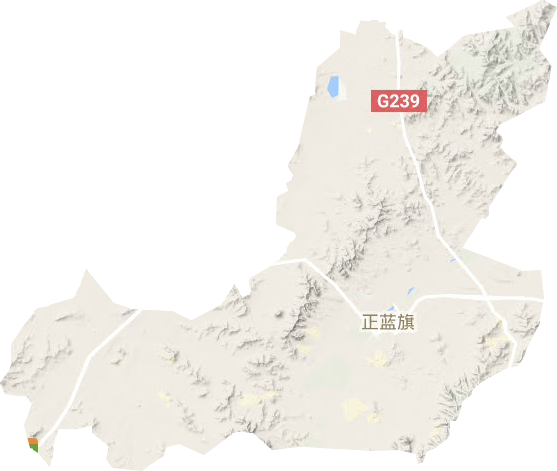 上都镇地形地图