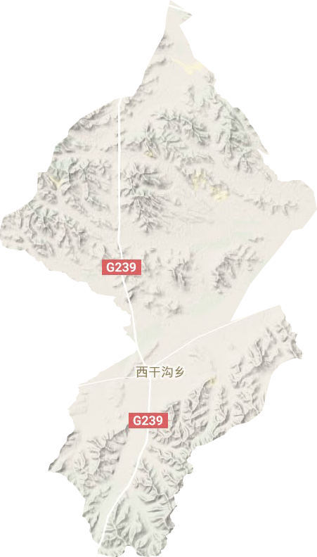 西干沟乡地形地图