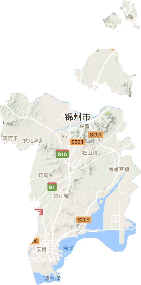 太和区地形地图