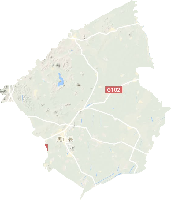 黑山县地形地图