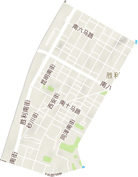 新华街道地形地图
