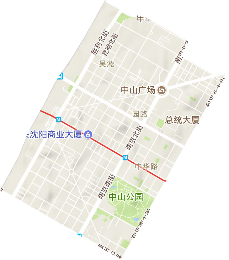 太原街街道地形地图