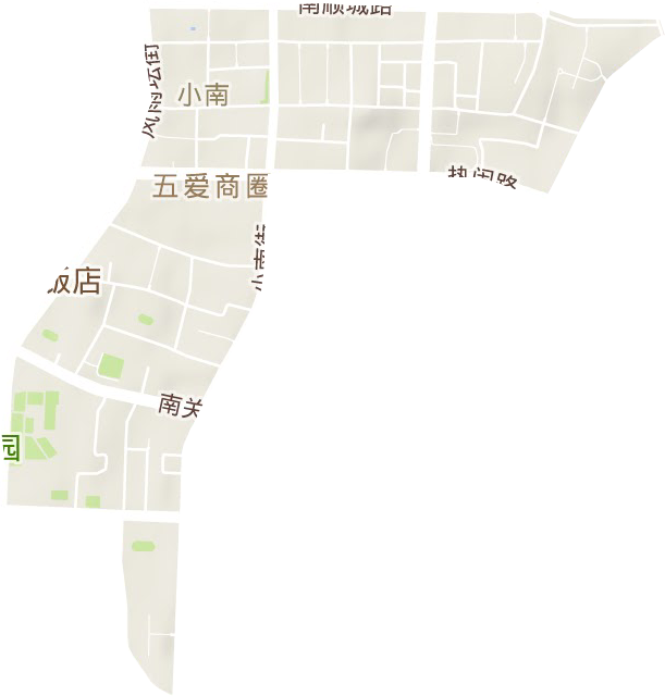 滨河街道地形地图