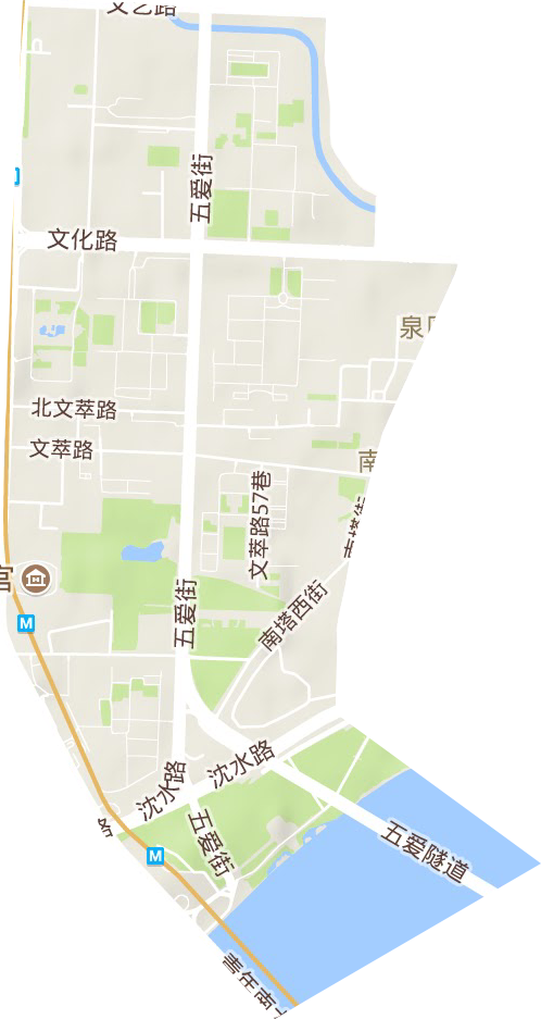 五里河街道地形地图