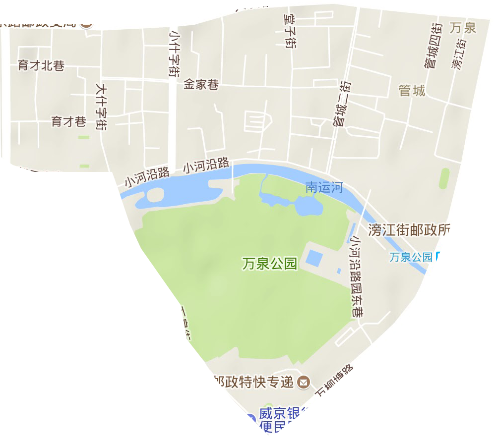 万泉街道地形地图