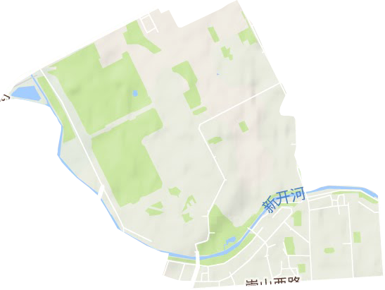 舍利塔街道地形地图