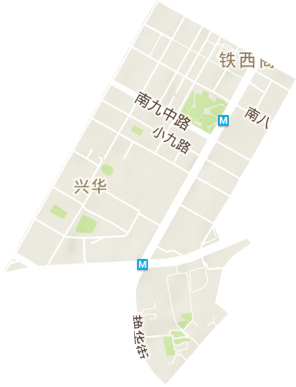 兴华街道地形地图