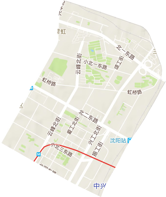 霁虹街道地形地图