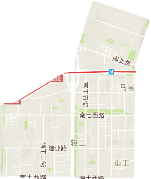 重工街道地形地图