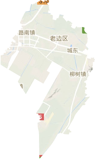 老边区地形地图
