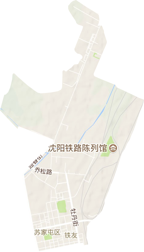 解放街道地形地图