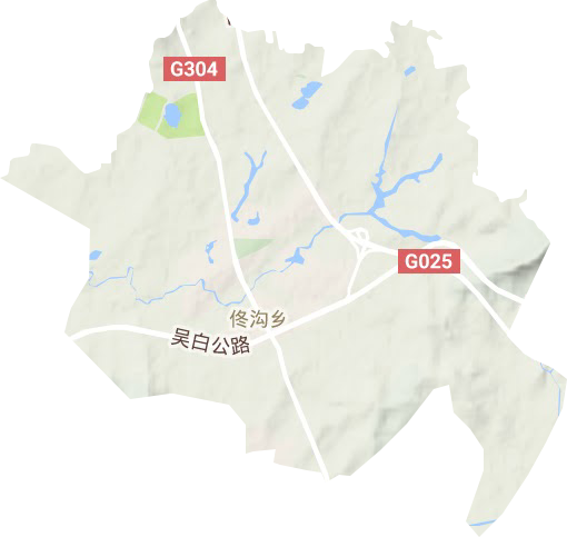 佟沟街道地形地图