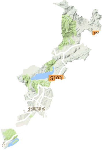 满堂街道地形地图