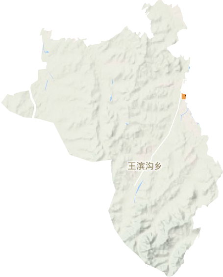 王滨街道地形地图