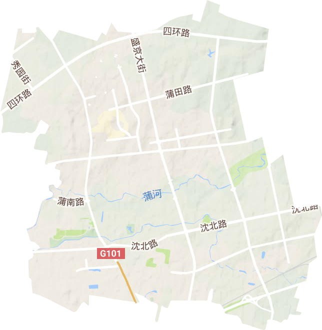 道义街道地形地图