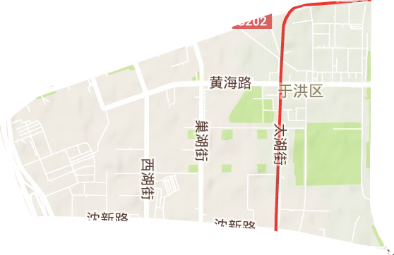 迎宾路街道地形地图