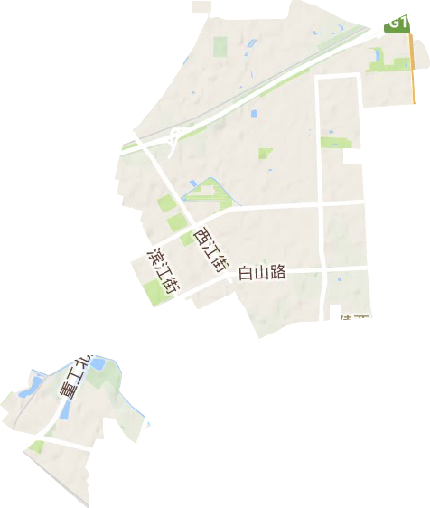 北陵街道地形地图