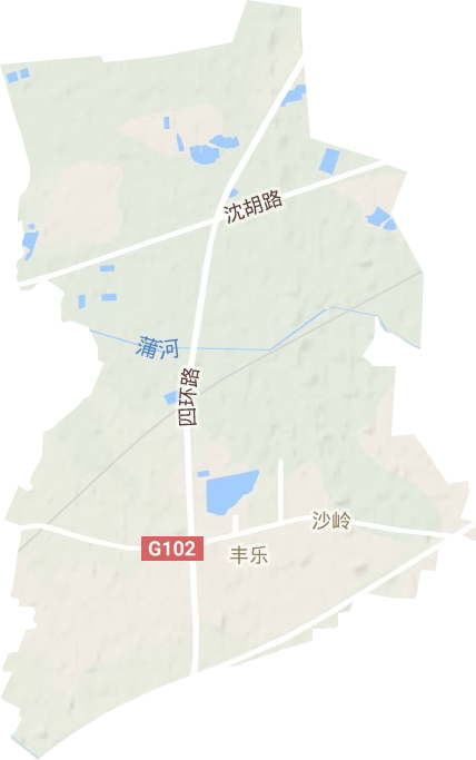 沙岭街道地形地图