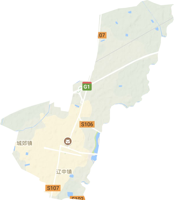 蒲西街道地形地图