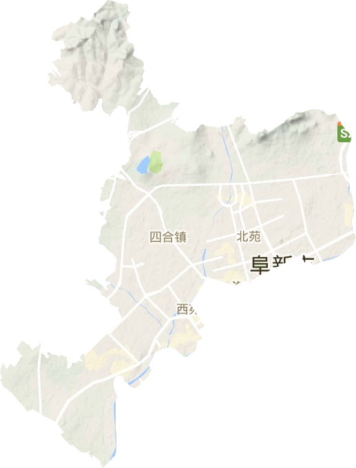 细河区地形地图