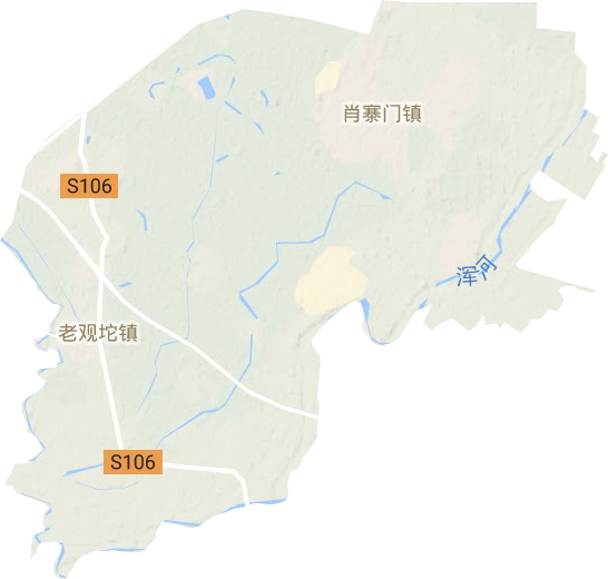 肖寨门镇地形地图