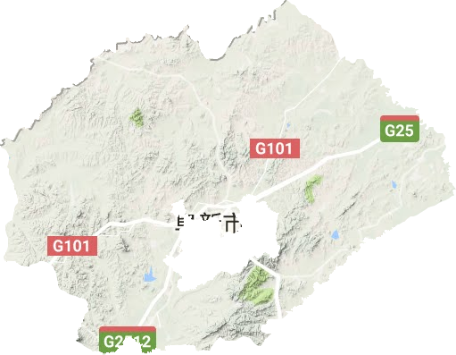 阜新县地形地图