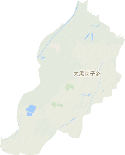 大黑岗子镇地形地图