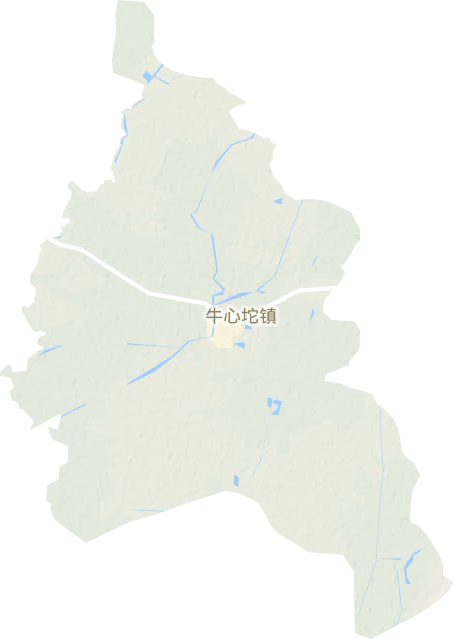 牛心坨镇地形地图