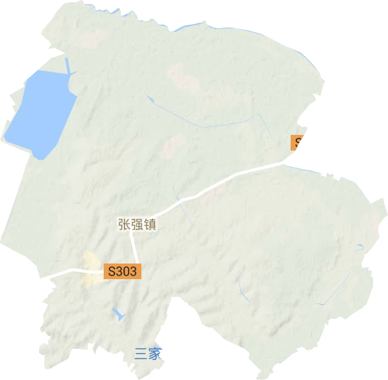 张强镇地形地图