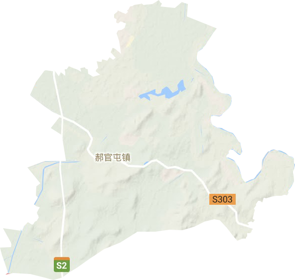 郝官屯镇地形地图