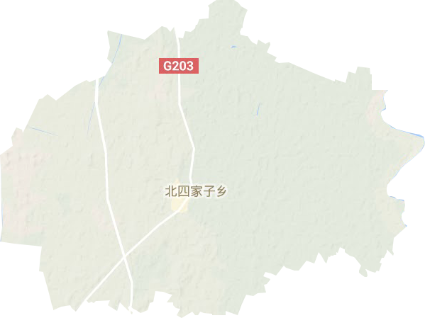 北四家子乡地形地图