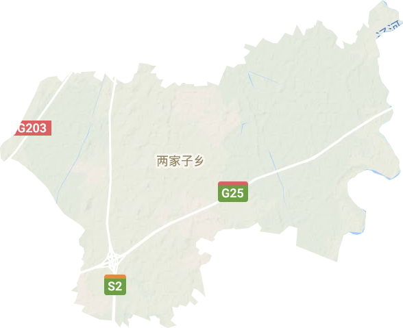 两家子乡地形地图