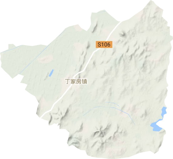 丁家房镇地形地图