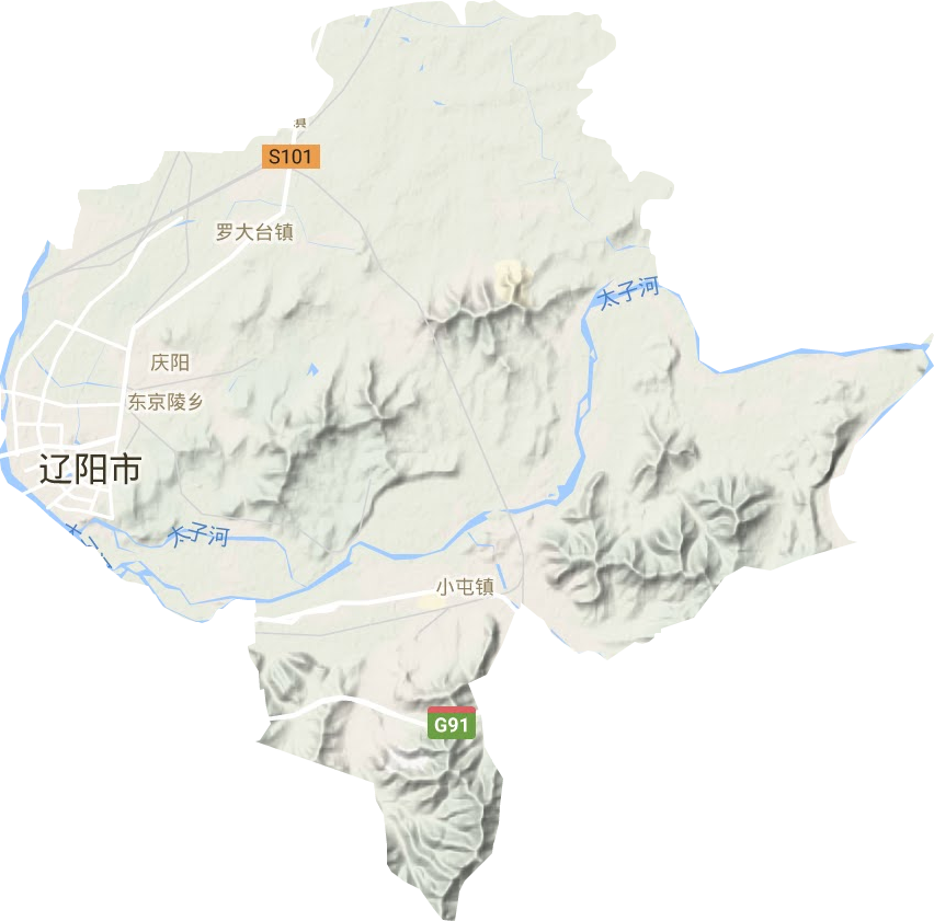 文圣区地形地图