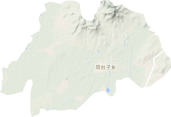 双台子乡地形地图