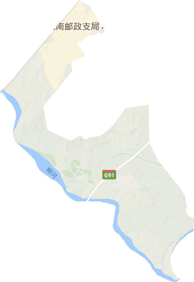 西城街道地形地图