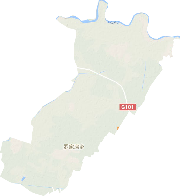 罗家房镇地形地图