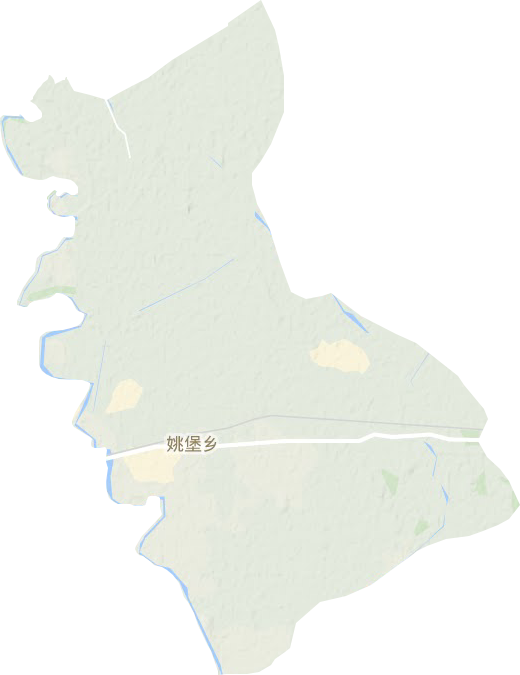 姚堡乡地形地图