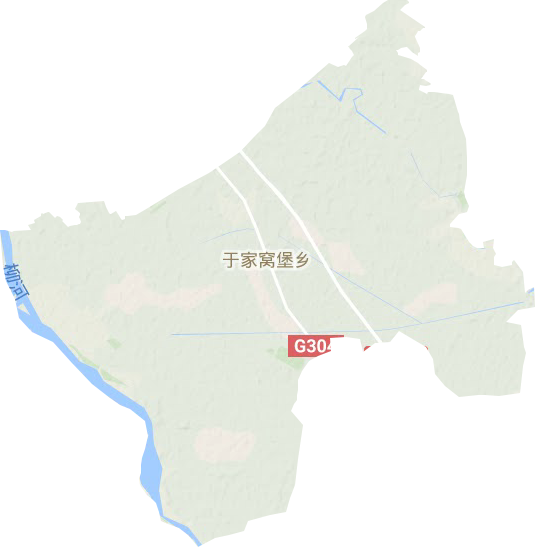 于家窝堡乡地形地图
